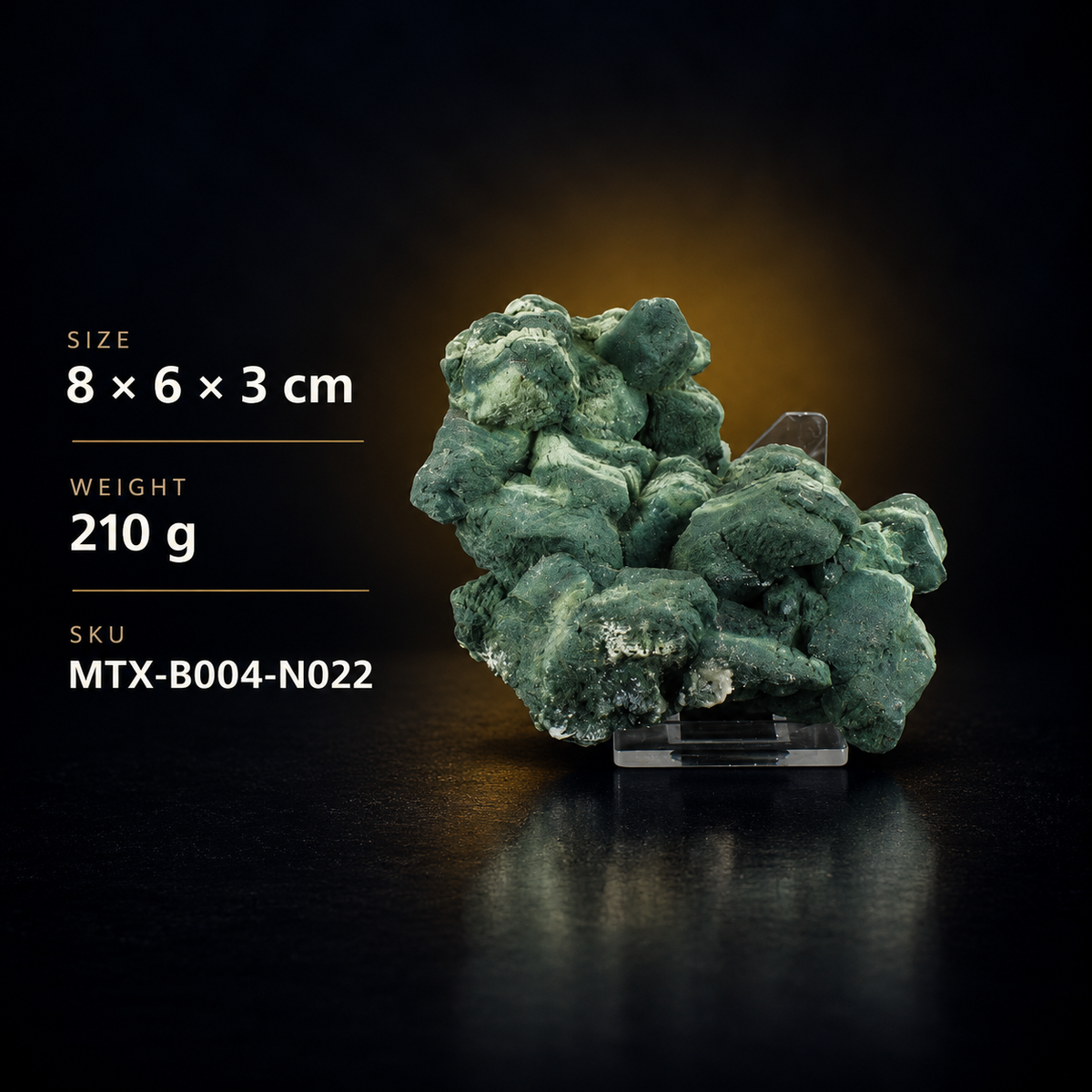 Heulandite and Celadonite specimen — India, 210 g.