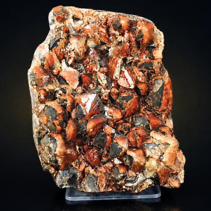 Red Amethyst Prismatic Crystal-Coated Matrix — India | 1040 g | 12 × 9 × 6 cm
