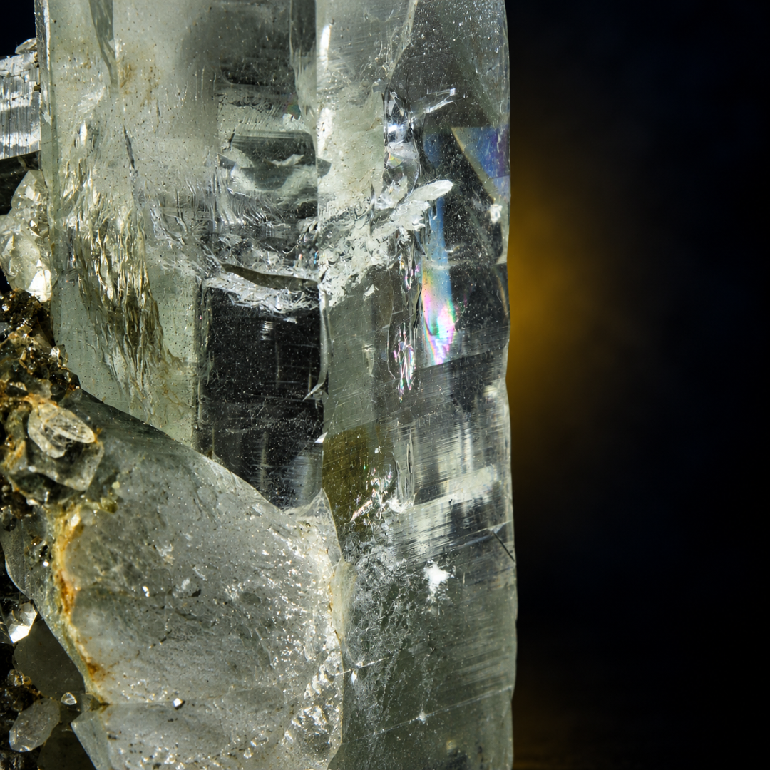 Green Chloritized Quartz Crystals · 1850 g · 22 × 10 × 10 cm · India