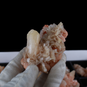 Natural Orange Stilbite with Heulandite Crystal Lot – 18 PCS – Mineral Specimens from India