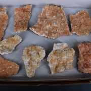 Natural Stilbite Heulandite Crystal Lot – 9 Pieces from India