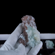 Natural Green Apophyllite Crystal Lot – 18 Pieces from India