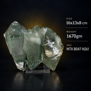 Green Chlorite Himalayan Quartz Crystal Natural Mineral Specimen India