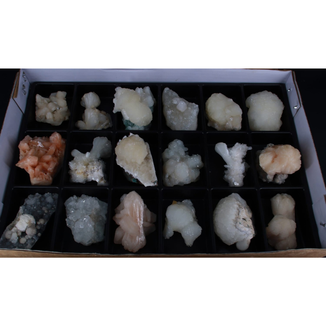 Natural Mixed Mineral Specimen Lot – 18 Pieces from India