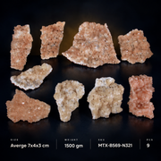 Natural Stilbite Heulandite Crystal Lot – 9 Pieces from India