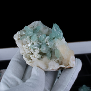 Natural Green Apophyllite Crystal Lot – 18 Pieces from India