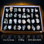 Natural Mixed Stilbite, Apophyllite, Heulandite &amp; Chalcedony Crystal Specimen Lot – 1730g