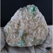 Natural Green Apophyllite with Stilbite &amp; Heulandite Crystal Lot – 13 PCS – Mineral Specimens from India