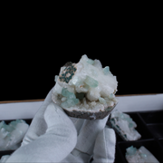 Natural Green Apophyllite, Stilbite with Heulandite Crystal Lot – 18 Pieces from India