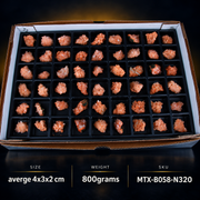Natural Orange Stilbite with Heulandite Crystal Lot – 54 PCS – Mineral Specimens from India