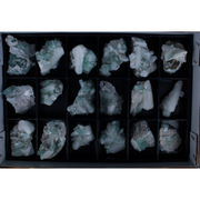Natural Green Apophyllite, Stilbite with Heulandite Crystal Lot – 18 Pieces from India