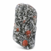 Natural Chalcedony Crystal Matrix Mineral Specimen from India 380 gm 16 × 8 × 2 cm
