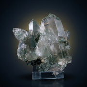 Natural Green Chlorite Himalayan Quartz Crystal – Mineral Specimen from India