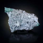 Natural Green Apophyllite with Heulandite Scolecite Crystal Specimen – India