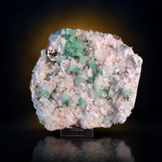 Natural Green Apophyllite with Heulandite & Scolecite Crystal Specimen – India