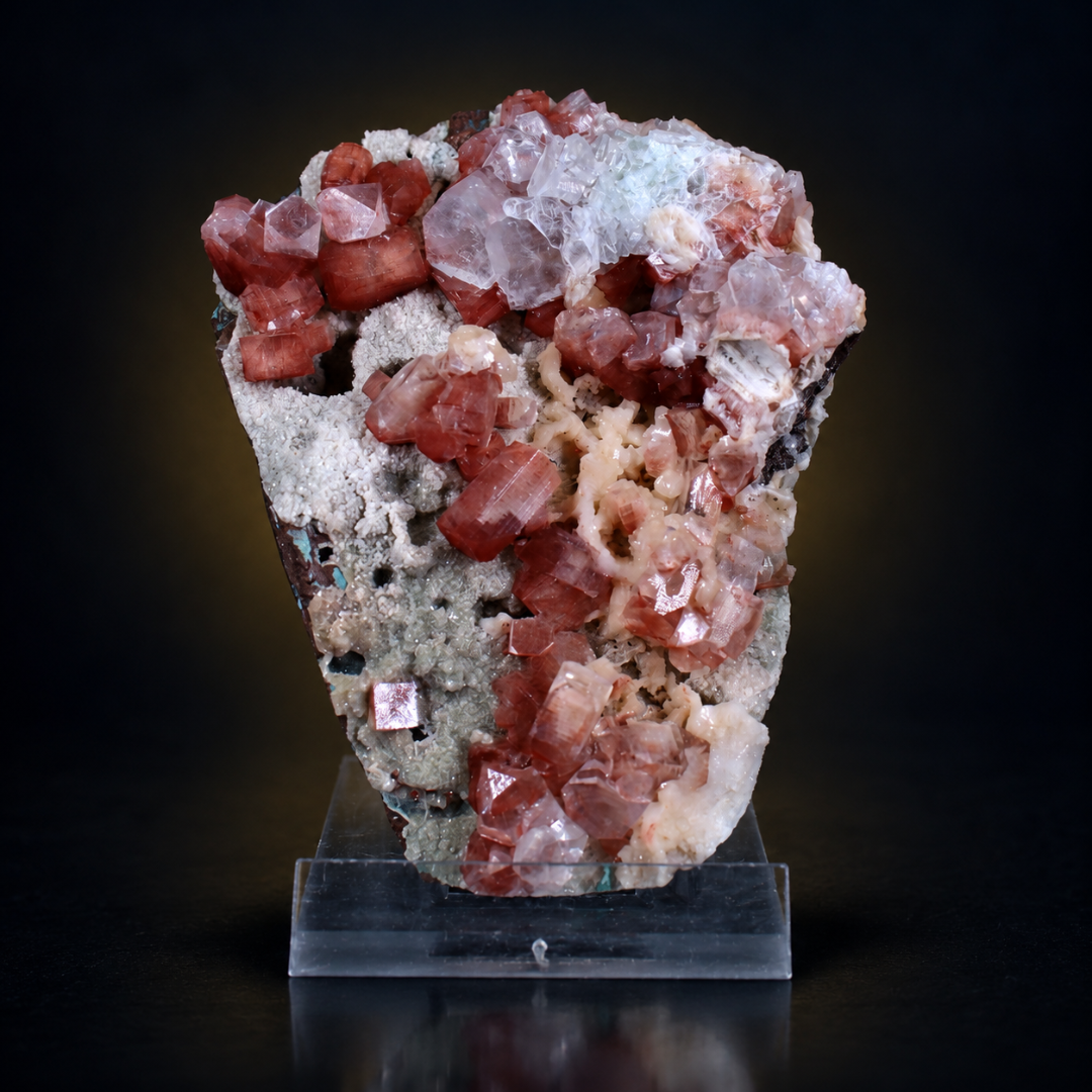 Natural Apophyllite, Stilbite &amp; Chalcedony Mineral Specimen – 120g