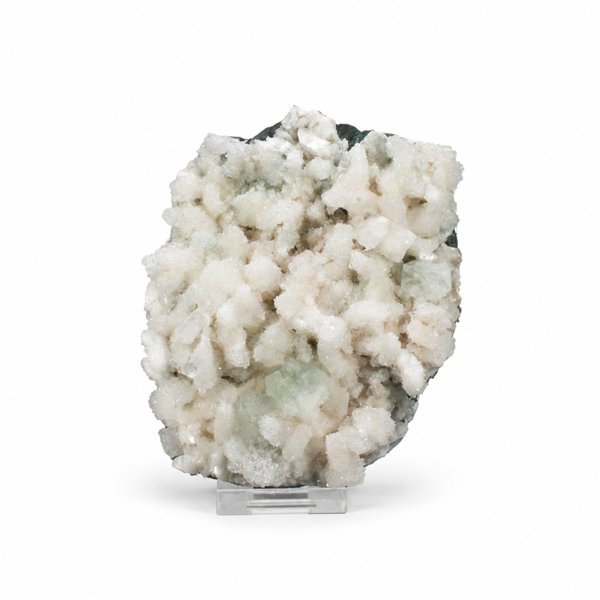 Natural Green Apophyllite with Heulandite Crystal Specimen | 11×10×4 cm | 430g