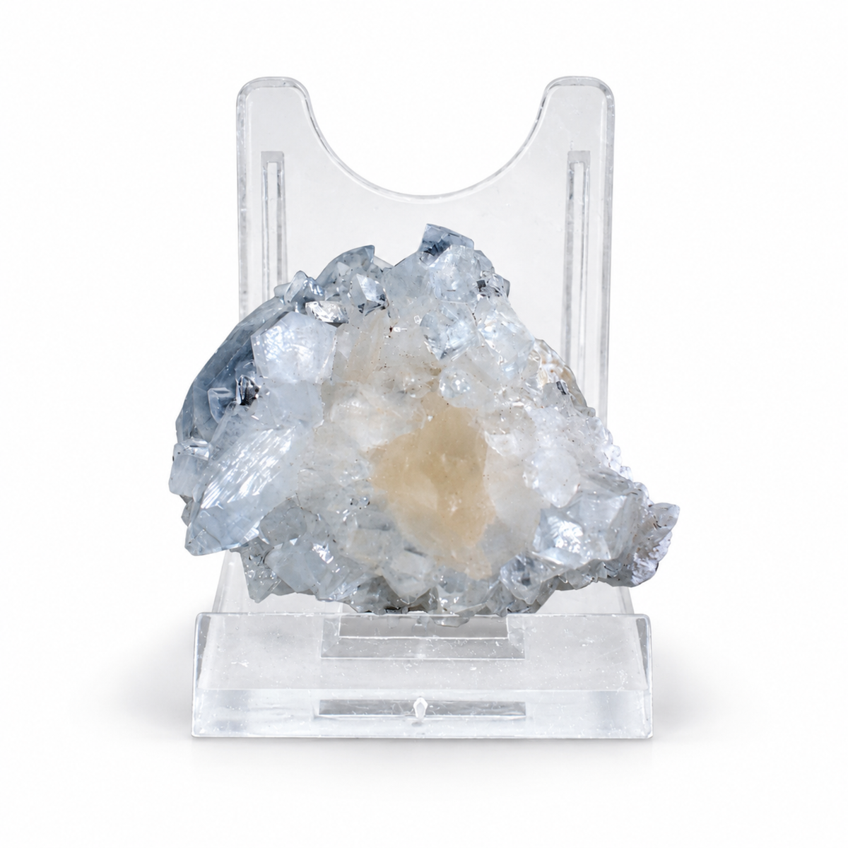 Natural Stilbite with Apophyllite Crystal Cluster – 30 g