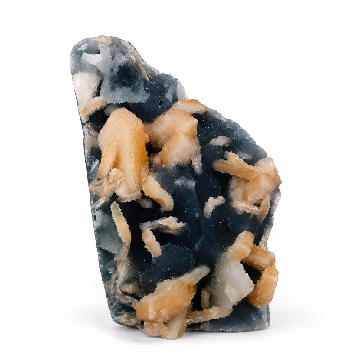 Stilbite with Chalcedony – Natural Mineral Specimen