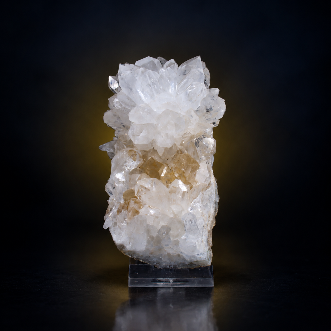 Clear Quartz with Calcite – Natural Mineral Specimen
