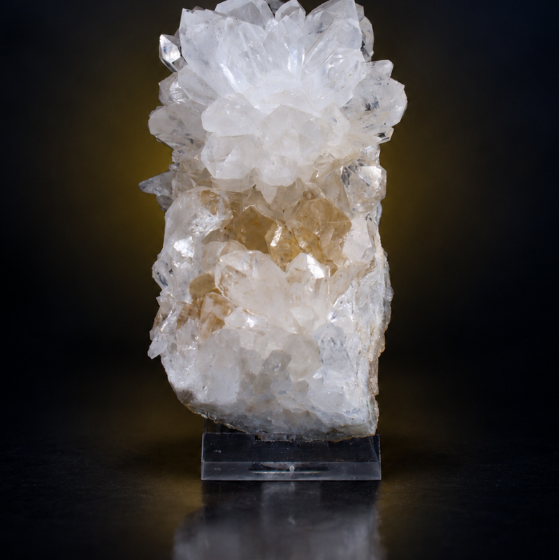 Clear Quartz with Calcite – Natural Mineral Specimen