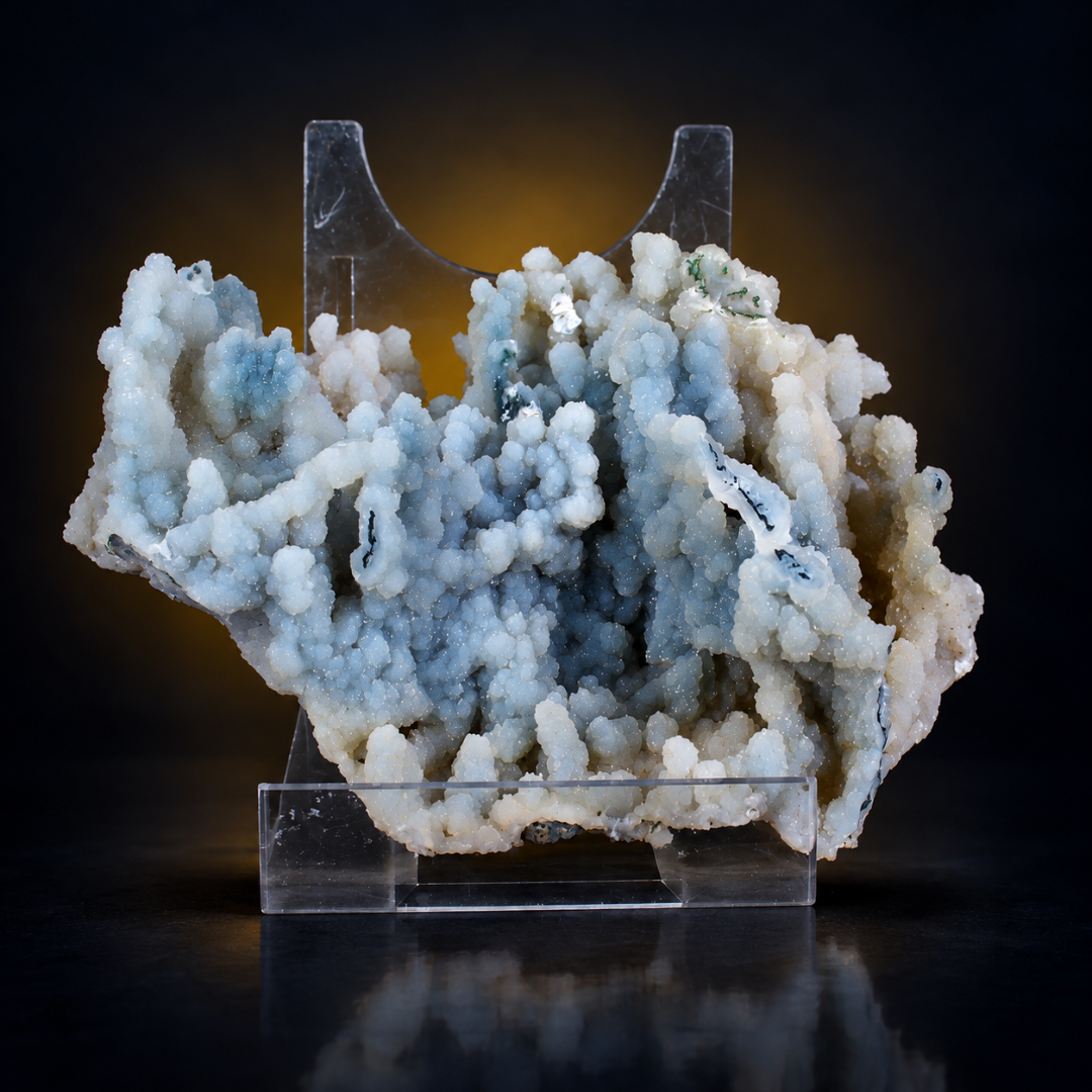 Natural Chalcedony Mineral Specimen – India