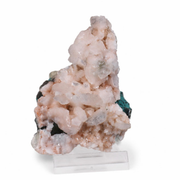 Pink Heulandite with Stilbite Natural Indian Mineral Specimen | 9×6×4 cm