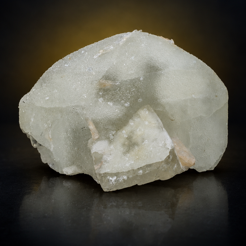 Apophyllite Tabular Crystal Group with Heulandite | 190 g | 8 × 7 × 6 cm