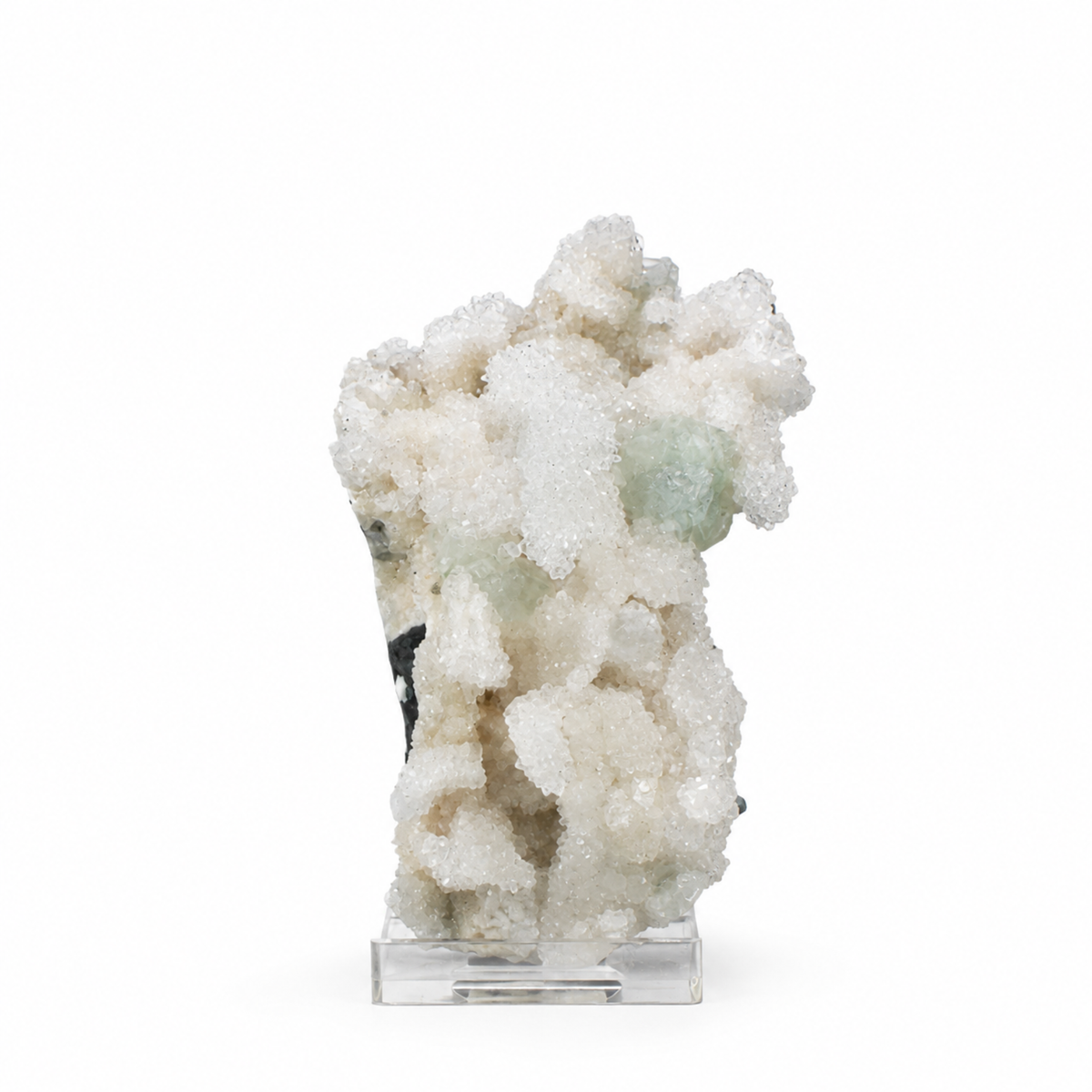 Green Apophyllite with Stilbite & Heulandite Crystal Specimen 9×6×3 cm | 150g