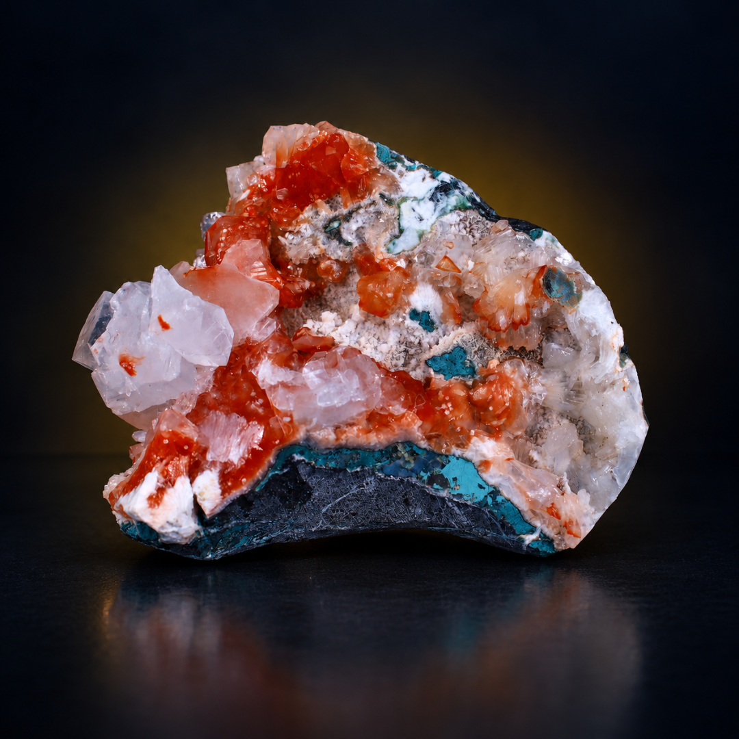 Natural Apophyllite, Stilbite &amp; Chalcedony Mineral Specimen – 400g