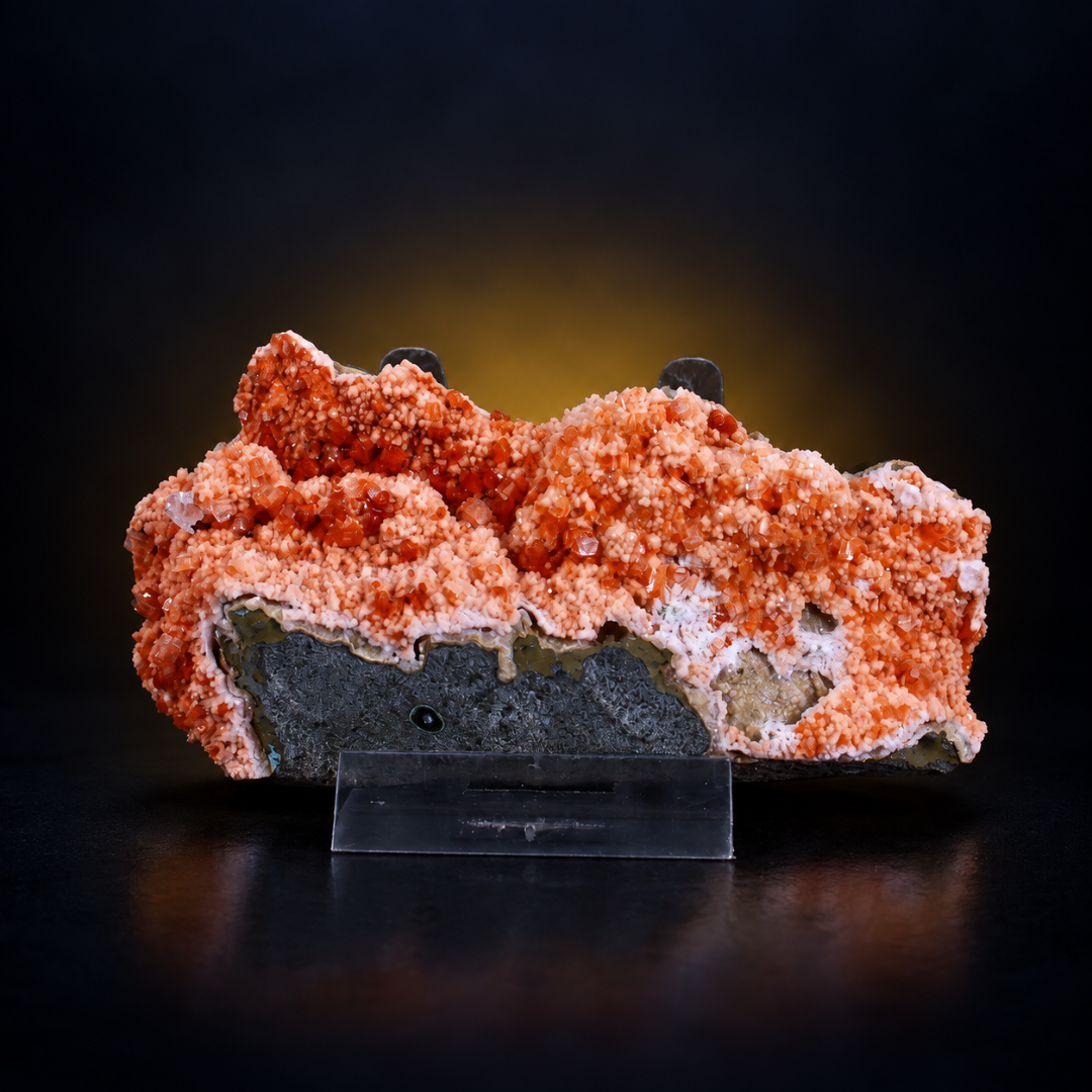 Natural Orange Stilbite Crystal Specimen – 120 g
