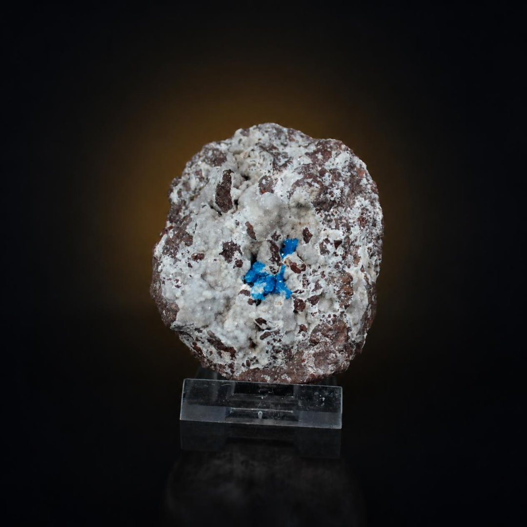 Natural Cavansite Crystal Matrix – Mineral Specimen from India