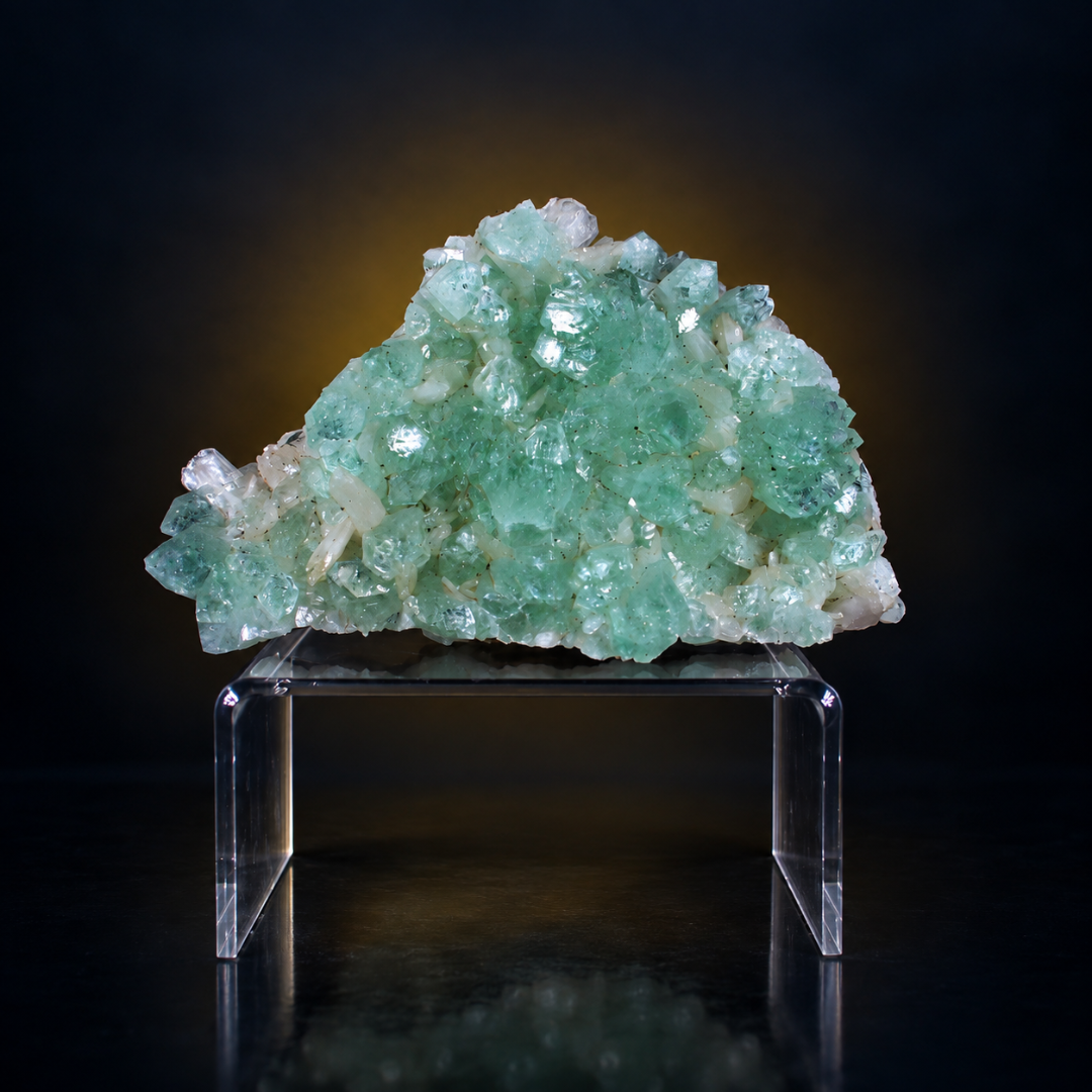Natural Green Apophyllite Crystal Specimen – 200g