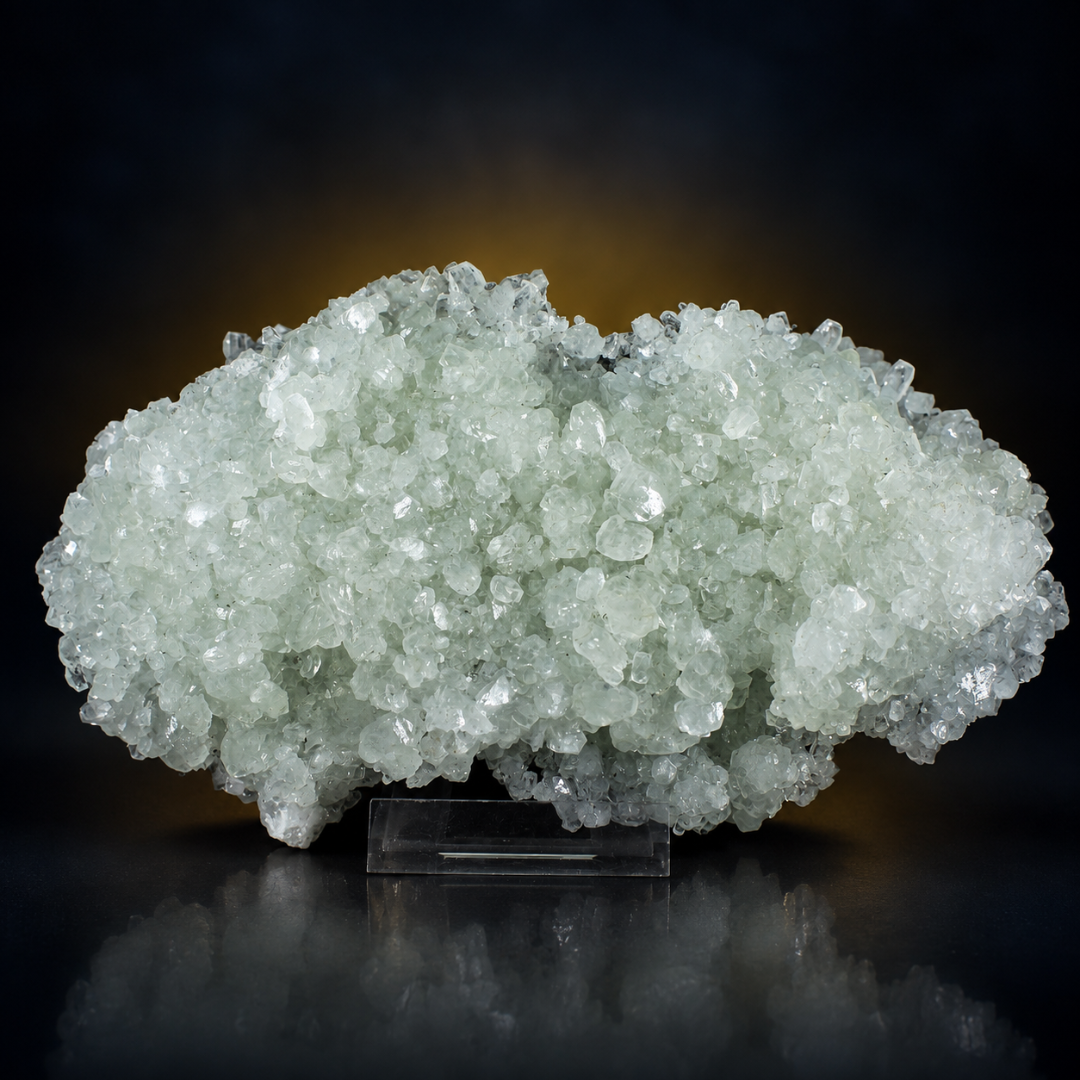 Natural Apophyllite Matrix Crystal Mineral Specimen – India