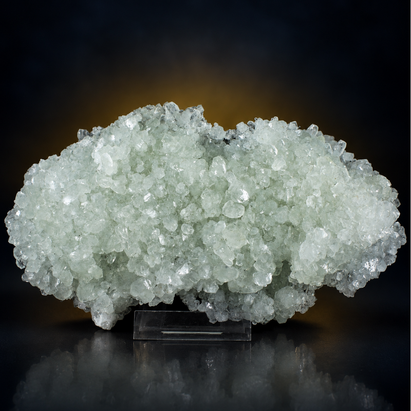 Natural Apophyllite Matrix Crystal Mineral Specimen – India