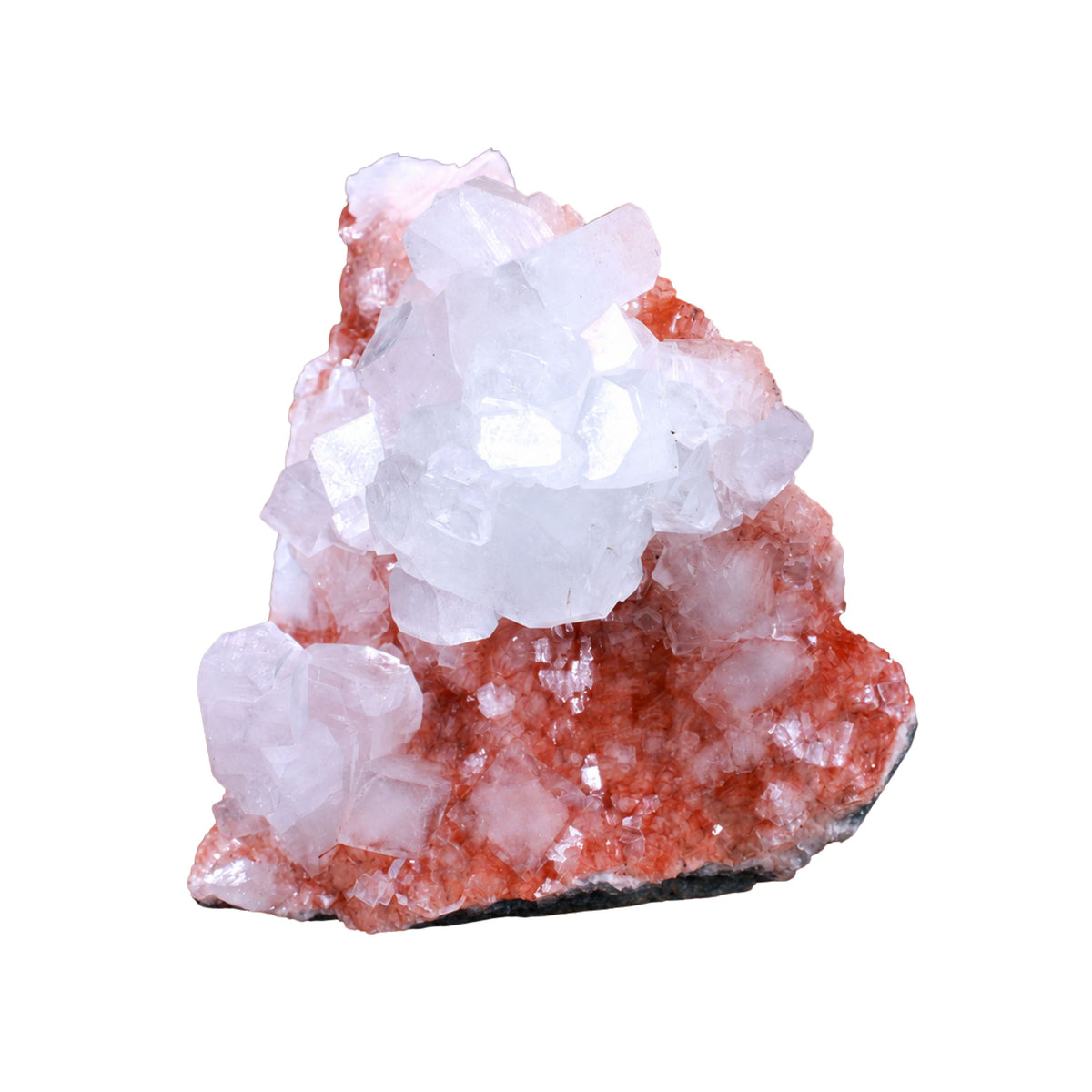 Apophyllite with Stilbite on Tabular Formation · 460 g · 11 × 9 × 7 cm