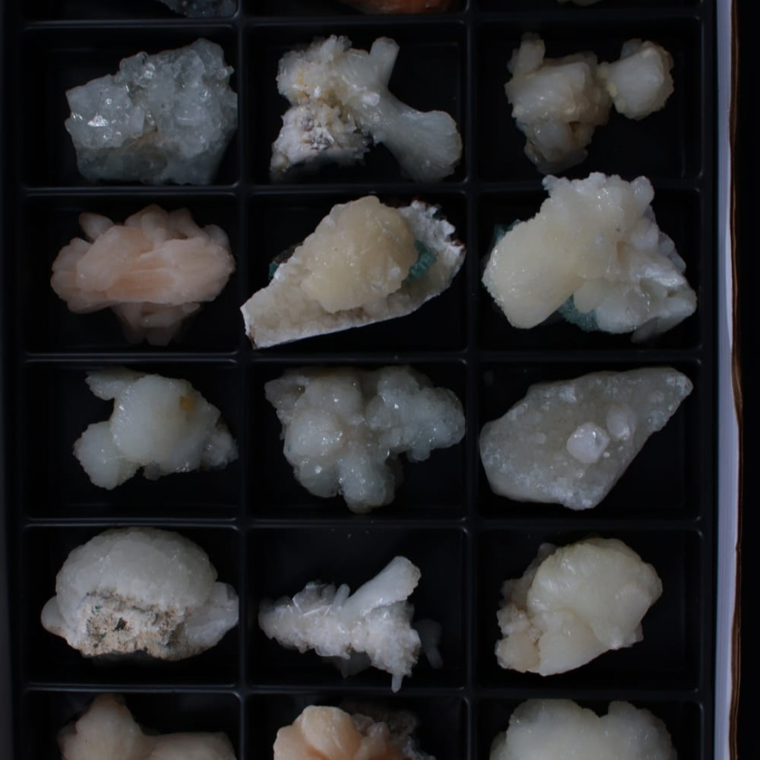 Natural Mixed Mineral Specimen Lot – 18 Pieces from India
