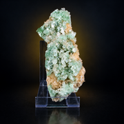 Green Apophyllite with Stilbite – Natural Mineral Specimen