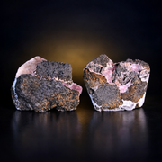 Natural Calcite Geode – 2 Piece Mineral Specimen Lot from India