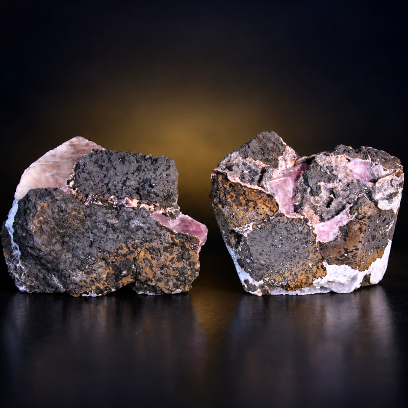Calcite Geode 2 Piece Lot — India | 330 g total