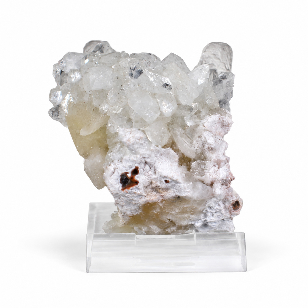 Natural Stilbite with Apophyllite Crystal Cluster – 30 g