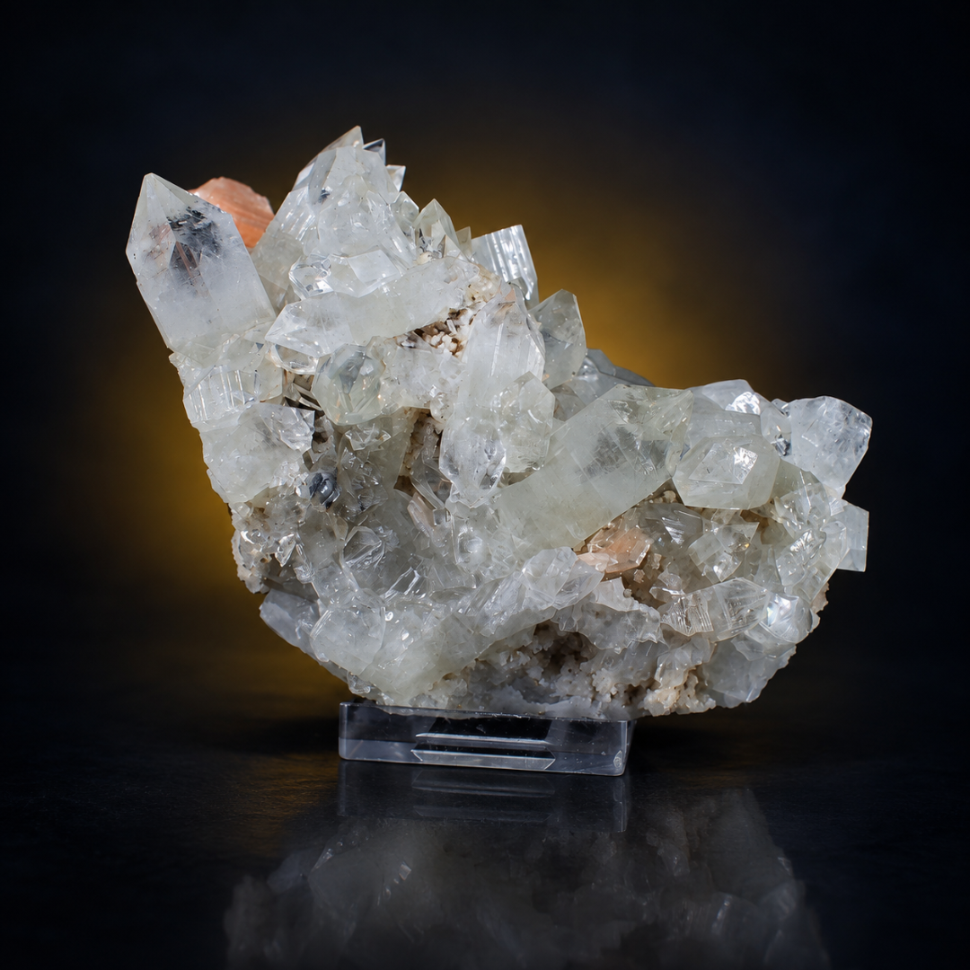 Natural Himalayan Clear Quartz Matrix Crystal Mineral Specimen – India