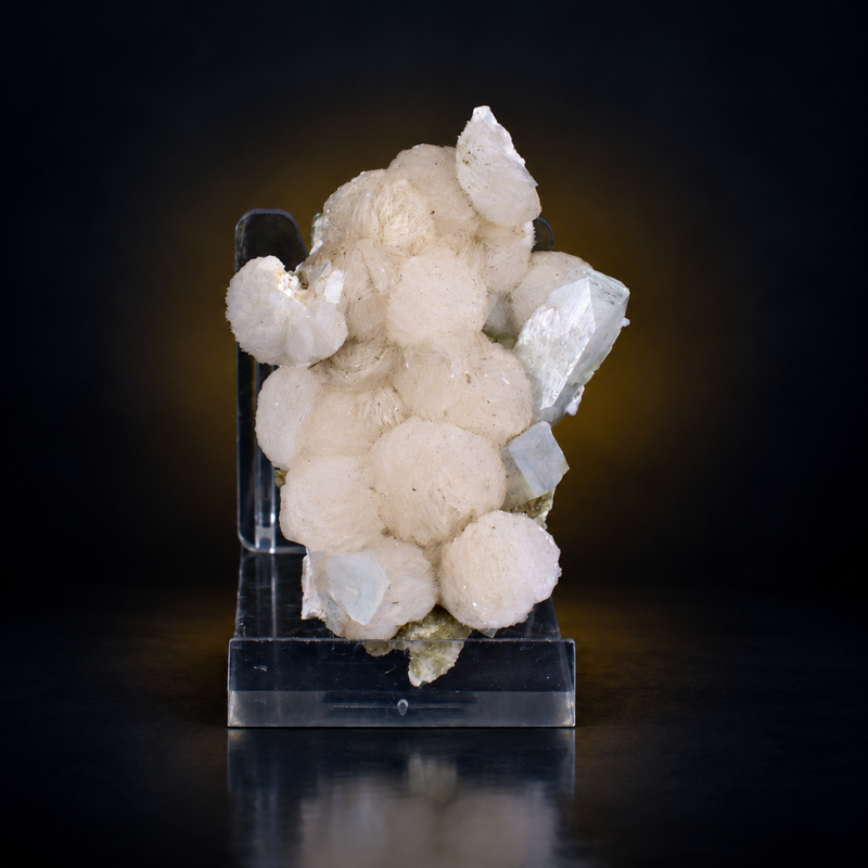Stilbite Radiating Crystal Aggregates with Heulandite | 40 g | 8 × 6 × 4 cm