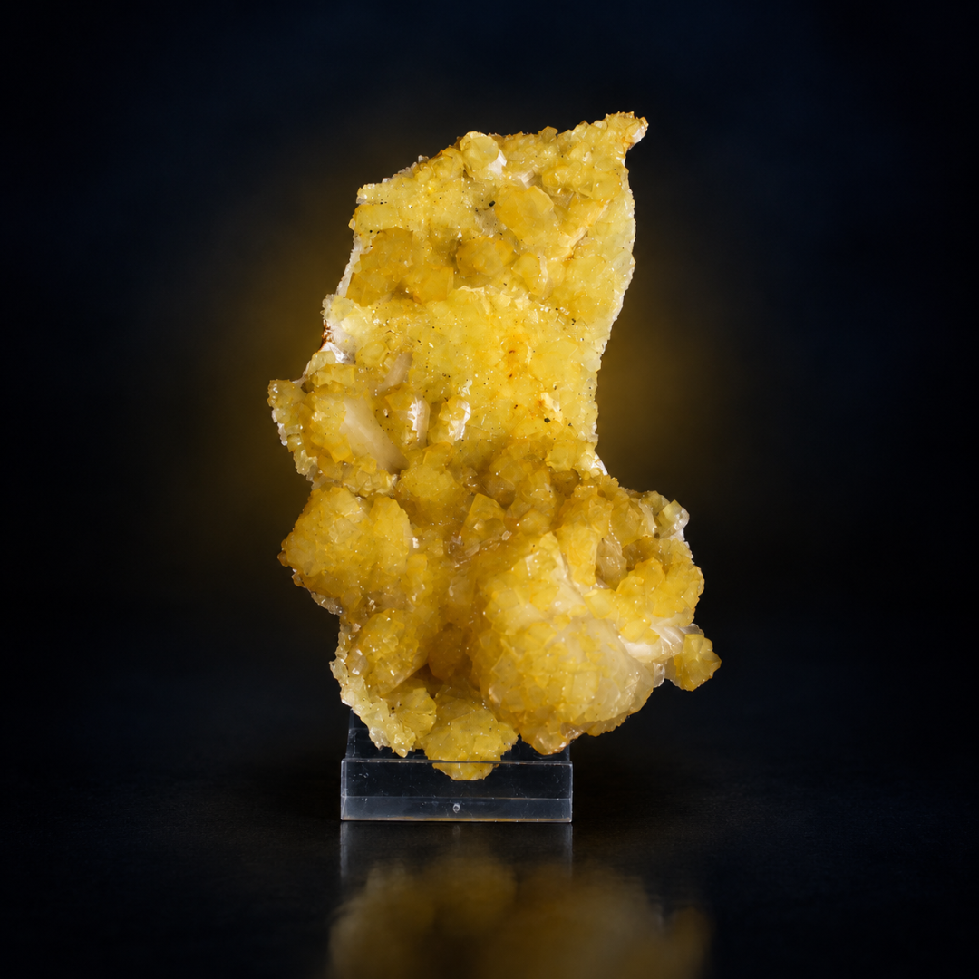 Quartz with Minerals &amp; Yellow Crystals – Natural Mineral Specimen