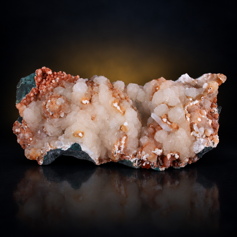 Stilbite Crystalline Aggregate with Heulandite | 430 g | 14 × 7 × 4 cm