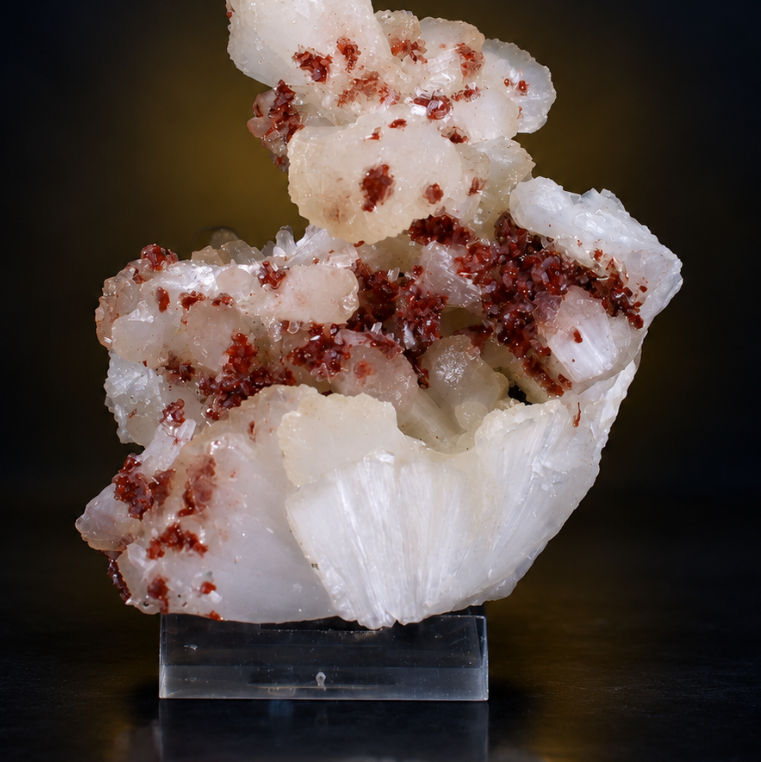 Stilbite Radiating Crystal Aggregate with Heulandite Zeolite | 549 g | 10 × 8 × 4 cm