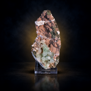 Natural Green Apophyllite with Heulandite Crystal Specimen – India