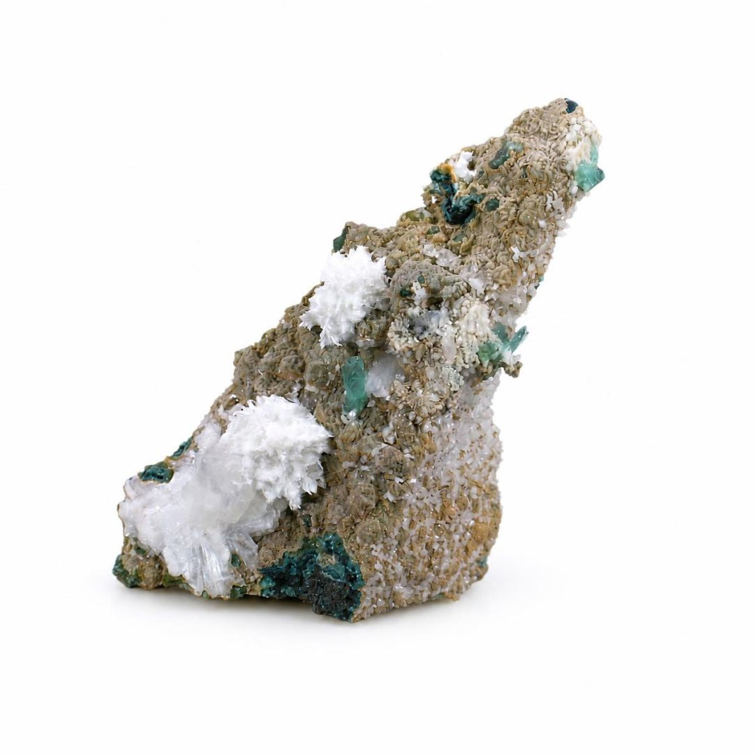 Natural Mordenite with Stilbite Crystal – Mineral Specimen 196 gm | 14 × 7 × 5 cm