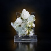 Natural Apophyllite with Heulandite &amp; Okenite Mineral Specimen – 40g
