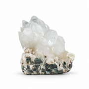 Natural White Apophyllite with Stilbite on Basalt Matrix – 260 g